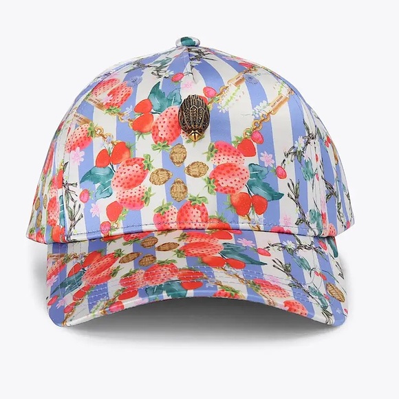 Kurt Geiger Kensington Hat. 
Blue Multi/Strawberry Print.
New with tags. - Picture 1 of 7